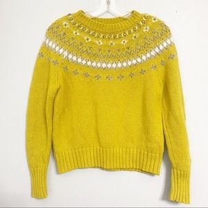 J crew jewel embellished fair isle sweater